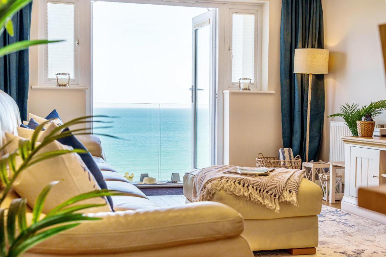 Carbis Bay - Luxury 3 Bed Penthouse Apartment With Sea Views Parking Sauna Balcony Buitenkant foto